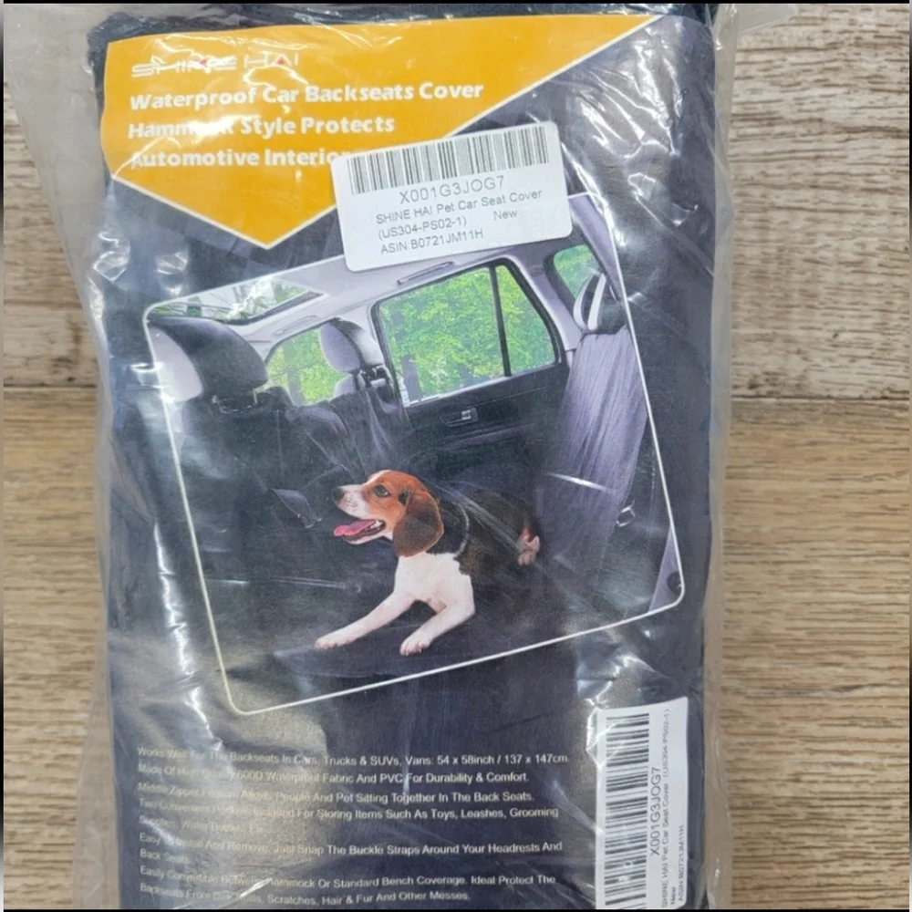 Waterproof Car Backseat Cover w Pockets Hammock Style Gift with Purchase nwt
